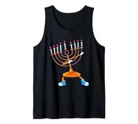 Tamponando Menorah Hanukkah Danza Chanukah Ragazze Ragazzi Canotta