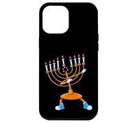 Tamponando Menorah Hanukkah Danza Chanukah Ragazze Ragazzi Custodia per iPhone 12 Pro Max