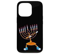 Tamponando Menorah Hanukkah Danza Chanukah Ragazze Ragazzi Custodia per iPhone 13 Pro