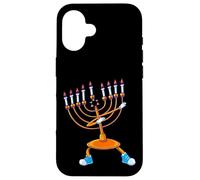Tamponando Menorah Hanukkah Danza Chanukah Ragazze Ragazzi Custodia per iPhone 16