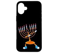 Tamponando Menorah Hanukkah Danza Chanukah Ragazze Ragazzi Custodia per iPhone 16 Plus