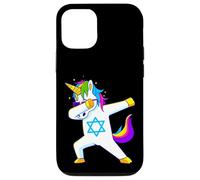 Tamponando Unicorno Hanukkah Ebraico Danza Chanukah Bambini Custodia per iPhone 12/12 Pro