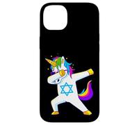 Tamponando Unicorno Hanukkah Ebraico Danza Chanukah Bambini Custodia per iPhone 14 Plus