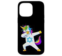 Tamponando Unicorno Hanukkah Ebraico Danza Chanukah Bambini Custodia per iPhone 14 Pro Max