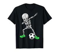 Tamponare lo scheletro del calcio Halloween Maglietta