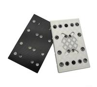 Tampone abrasivo, 130x80mm Tampone abrasivo 12 fori di ricambio quadrato disco di lucidatura piastra di backup compatibile con Festool RTS 400 REQ