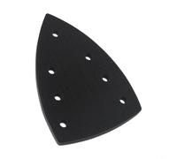 Tampone abrasivo triangolare con gancio e passanti, supporto per disco abrasivo a 7 fori per levigatrice palmare, per tampone di supporto in spugna floccata EVA 100x150mm, accessorio di ricambio per