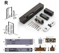 Tampone ammortizzante chiudiporta chiusura liscia e controllata anti pizzico des