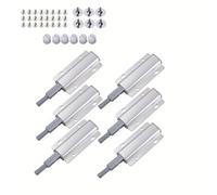 Tampone ammortizzatore sistema Push To Open da 12 pezzi for chiusura for porta dell'armadio for accessori for mobili cucina di casa per Porta nascosta, Armadi(Silver)
