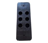 Tampone Battisponda Paracolpi In Gomma Misure 400x145x82 | 2 Fori