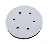 Tampone da 150 mm per pad con 6 fori per l'estrazione della polvere Spugna morbida abrasiva interfaccia a disco levigatrice orbitale gancio Plus Loop Pad dispositivo smorzamento vibrazioni potere di