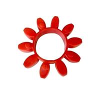 Tampone di accoppiamento in gomma GR rossa da 1 pezzo - Elemento di accoppiamento resistente alle alte temperature e all'olio for macchinari industriali(65x30x15mm)