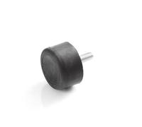 Tampone di gomma per piedino, con perno filettato unilaterale, diverse misure (M6 x 18, 20 x 23,5)