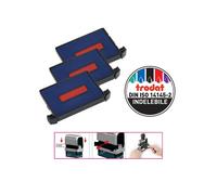 Tampone di ricambio 6/4750/2 - blu/rosso - Trodat - conf. 3 pezzi