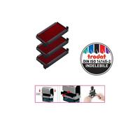 Tamponcino di Ricambio per Timbri Printy 6/4912 Trodat - 1495 (Rosso Conf. 3)