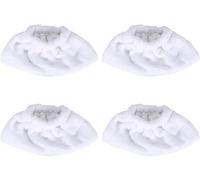 Tampone di ricambio lavabili, Panni in Microfibra per pulitore a Vapore, Panni in Microfibra di Ricambio Compatibile Con la Maggior Parte dei Pulitori Vapore (White, 4)