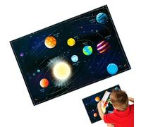 Tampone Di Scrivania Colorato - Spazio World Map Dinosaur Pattern Matematica Mat Per Lo Studente Uso Della Tabella | Foglio Organizzatore Di Studio Impermeabile Per La Decorazione Di Studio Domestico,