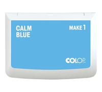 COLOP Make Series, tamponi per timbri, con inchiostro non tossico di alta qualità, a base d'acqua senza acidi (blu calmo, fare 1-1-15/16" x 3-1/2")