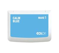 COLOP Make Series, tamponi per timbri, con inchiostro non tossico di alta qualità, a base d'acqua senza acidi (blu calmo, fare 1-1-15/16" x 3-1/2")