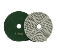 Tampone flessibile for lucidatura diamantata da 5 pollici e 125 mm, disco for levigatura a secco e a umido, tampone in granito, grana 30/100/150/300/500/800/1000, utensili abrasivi(Grit 1000)