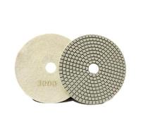Tampone flessibile for lucidatura diamantata da 5 pollici e 125 mm, disco for levigatura a secco e a umido, tampone in granito, grana 30/100/150/300/500/800/1000, utensili abrasivi(Grit 3000)