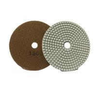 Tampone flessibile for lucidatura diamantata da 5 pollici e 125 mm, disco for levigatura a secco e a umido, tampone in granito, grana 30/100/150/300/500/800/1000, utensili abrasivi(Grit 1500)