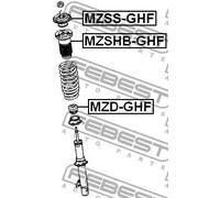 Tampone in gomma balestra Assale anteriore MZD-GHF FEBEST per MAZDA 6 Tre volumi