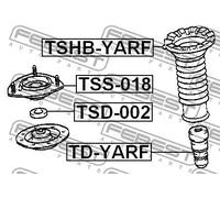 Tampone in gomma balestra Assale anteriore TD-YARF FEBEST per TOYOTA YARIS VERSO