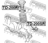 FEBEST TD-200R Tampone paracolpo, Sospensione