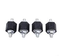 Tampone in gomma nera con dado, confezione da 4 pezzi, per supporto intercooler adatto per Galaxy per veicoli Sharan T4, sostituisce OEM 191201256 N191201256