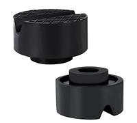 Tampone in Gomma per Cric Auto Universale Jack Pad Sollevatore Blocco di Supporto con Scanalature a V e Superficie Antiscivolo Resistere 2 Ton 65 x 39mm 2 Pezzi