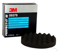 Tampone in spugna per paste abrasive grosse 3M 09378 nero ondulato 150