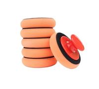 Tampone Lucidante For Cera For Auto, Disco For Lavaggio, Spugna Lucidante, Panno For La Pulizia Dei Cerchi Dell'auto, Applicatore In Microfibra For Spugna For Ceratura Auto(5 sponges 1handle)