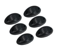 Tampone paracolpi ovale in gomma stand off 23 mm per rimorchi box cavalli 6 pz