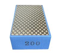 Tampone per lucidatura a mano diamantato portatile 90x55mm/3,54x2,17 pollici Tampone per lucidatura di piastrelle di vetro Legno Metallo Lucidatura Pad per lucidatura portatile 60/100/200/400 #