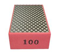 Tampone per lucidatura a mano diamantato portatile 90x55mm/3,54x2,17 pollici Tampone per lucidatura di piastrelle di vetro Legno Metallo Lucidatura Pad per lucidatura portatile 60/100/200/400 #