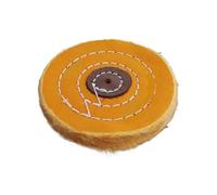 Tampone per lucidatura gioielli Tampone di cotone con tampone in tessuto giallo a forma T da 2/4/5/6 pollici, ruota for lucidare la lana, in for foro 5 mm 1 pezz0(5inch)