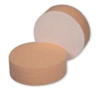 Tampone per lucidatura velcrato arancio DURO liscio d.160