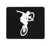 Tampone per Mouse, BMX Silhouette Gaming Pad Personalizzato Tappetino per Il Mouse da Gioco Lavabile Tappetini Mouse per Laptop Casa 25X30Cm