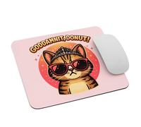Tampone per Mouse Goddammit Donut Cute Princess Cat Glasses Tappetino per
