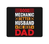 Tampone per Mouse, Good Mechanic Better Husband The Best Dad Tappetino Mouse Gaming Antisfilacciamento Tappetino Mouse Multifunzionale Tappetini per Il Mouse da Gioco per Gaming Laptop 25X30Cm