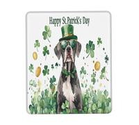 Tampone per Mouse, Happy St. Patrick's Day Great Dane Dog Puppy Dog Gaming Tappetino Mouse Antisfilacciamento Tappetino da Gaming Multifunzionale Tappetini Mouse per Mouse Computer 25X30Cm