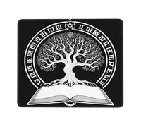 Tampone per Mouse Monochrome Tree of Life Open Book Witchy Gothic
