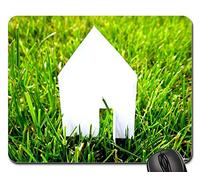 Tampone Per Mouse, Real Estate Home House Construction Meadow Green Tappetino Mouse Gaming Liscia Gaming Mousepad Pratica Tappetino Mouse Pad Per Casa Ufficio 25X30Cm