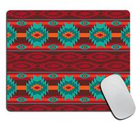 Tampone per Mouse Southwestern Navajo Pattern Retro Style Dark Tappetino