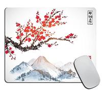 Tampone per Mouse Traditional Beautiful red in Flower and Snow Gaming