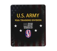 Tampone per Mouse, Us Army 95Th Training Division Gaming Mousepad Ergonomico Tappetino Mouse Confortevole Mouse Pad per Gamers Notebook 25X30Cm
