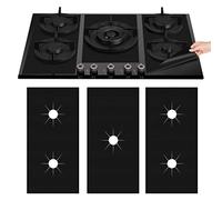 Tampone per stufa a gas speciale a cinque fori, resistente alle alte temperature, antiaderente, 52,8 x 78 cm da tre pezzi ispessito 0,25 mm