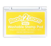 Tampone per timbri lavabile READY 2 LEARN - Giallo - Atossico - Resistente allo sbiadimento - Perfetto per album, poster e biglietti - Nuova e mi