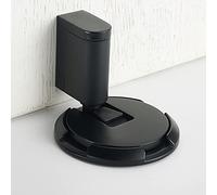 Tampone porta fermaporta in metallo, fermaporta a pavimento regolabile, adatto for spazio porta 5-20 mm, con nastro biadesivo 3M o viti nascoste, sicuro, silenzioso, protegge porta o parete(B)